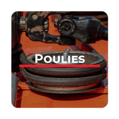 Vente de poulies et de galets tendeurs de motoculture